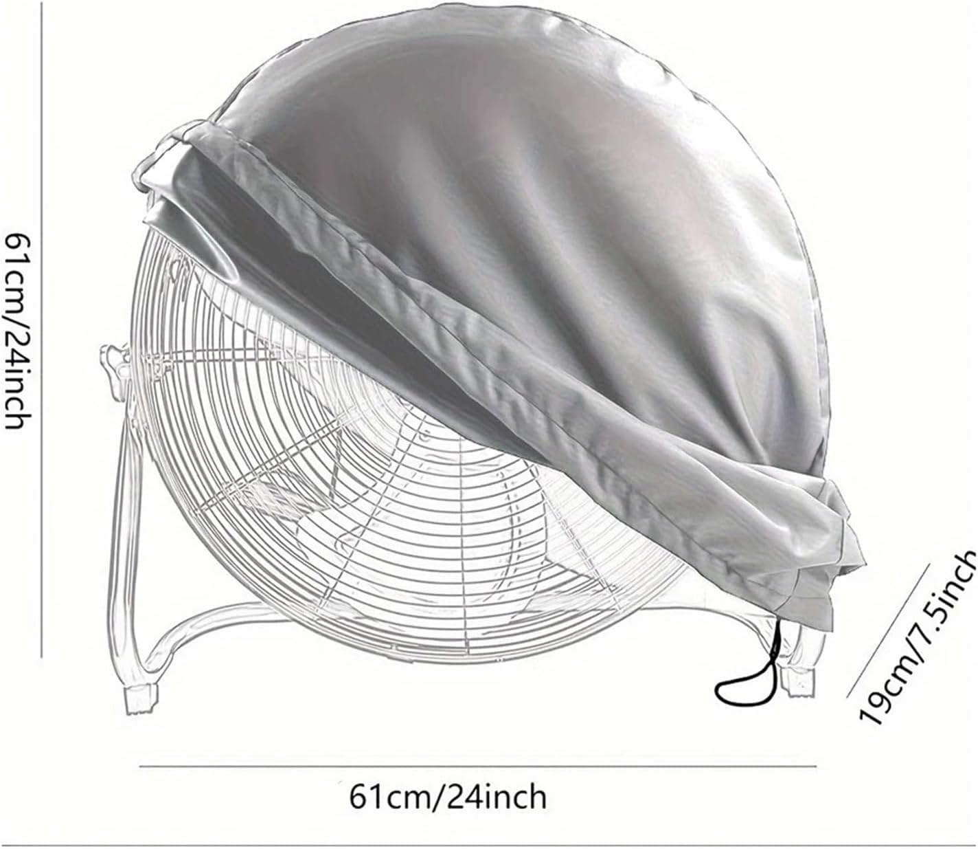 Universal Floor Fan Cover, 3pcs Industrial Proof Oxford Cloth Protection Household Protective