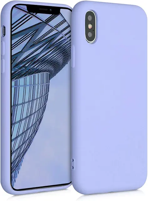 Custodia Cover iPhone XS in Silicone TPU Lavanda Pastello - Protezione Antigraffio e Antiurto