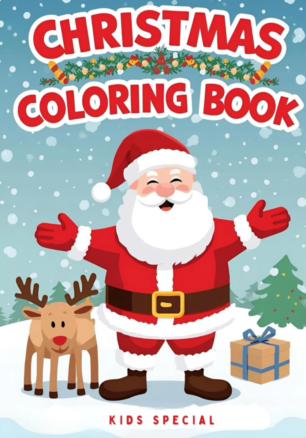Christmas Coloring Book for Kids Fun Holiday Activities Tracing Coloring 50+ Pages of Festive Fun: Engaging Christmas Coloring Tracing and Activity Book for Kids of All Ages