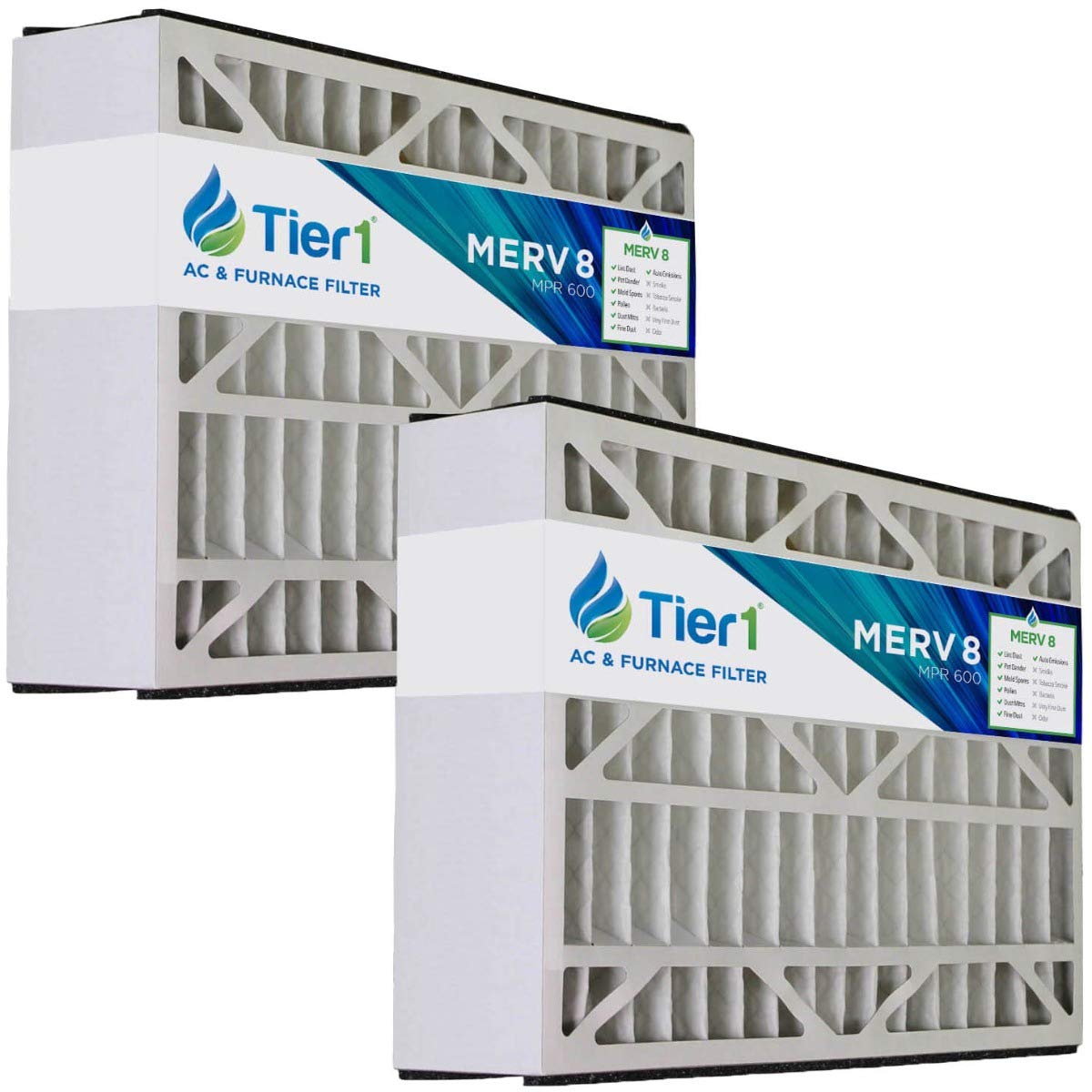 Amazon Com Tier1 17 5x27 5x5 Merv 8 Replacement For Trane Flr06069 Bayftfr17m Air Filter 2 Pack Kitchen Dining