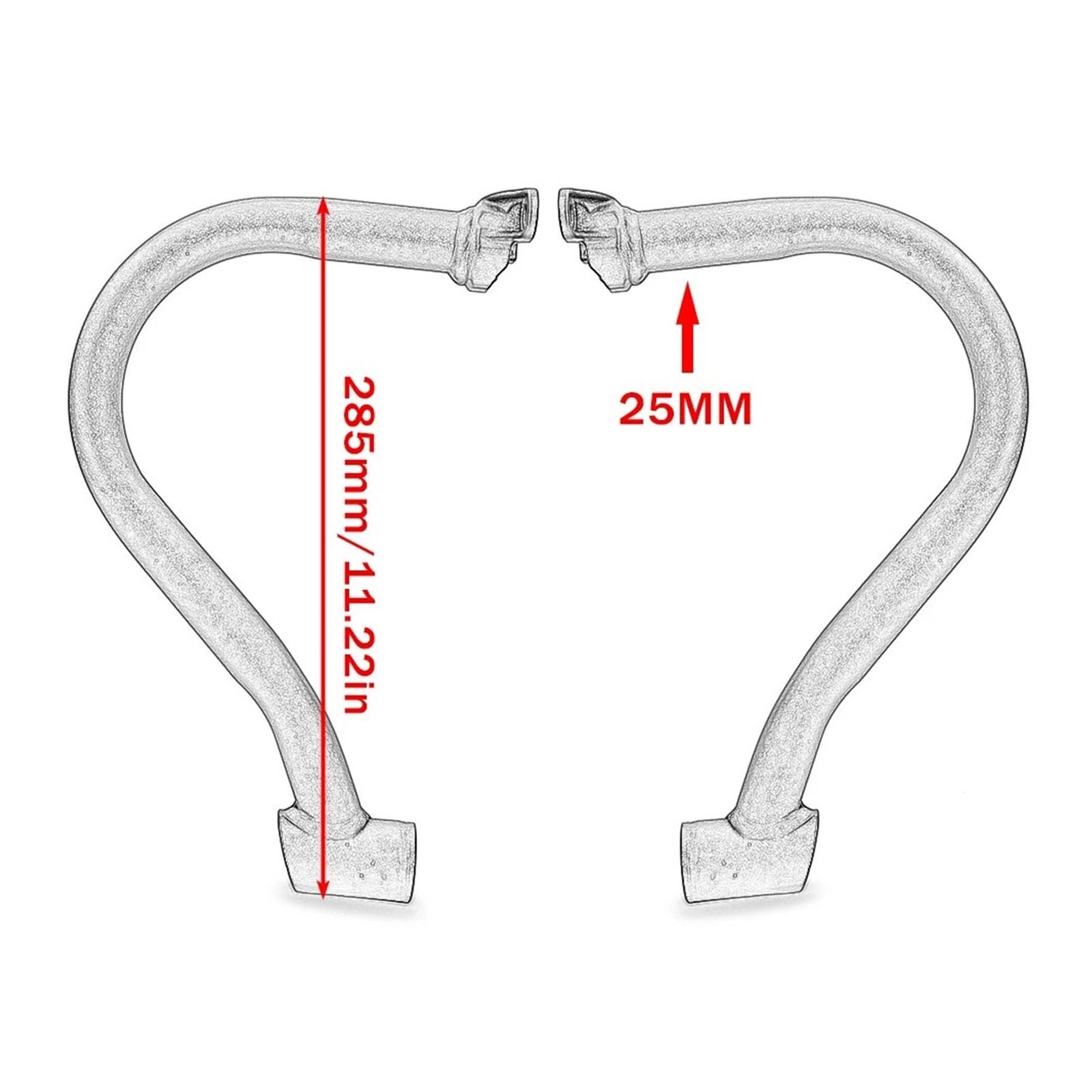 Paramotore Tubolare Per CL300 Per CL500 2023 2024 Protezione Motore Moto Barra Antiurto Autostrada Protezione Telaio Paraurti Motorcycle motore Paraurti
