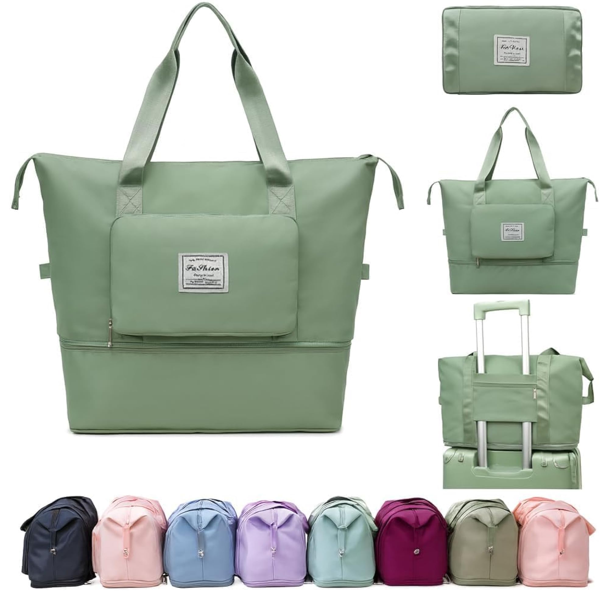 Expandable Travel Bags for Women - Foldable Vanity Traveling Bag