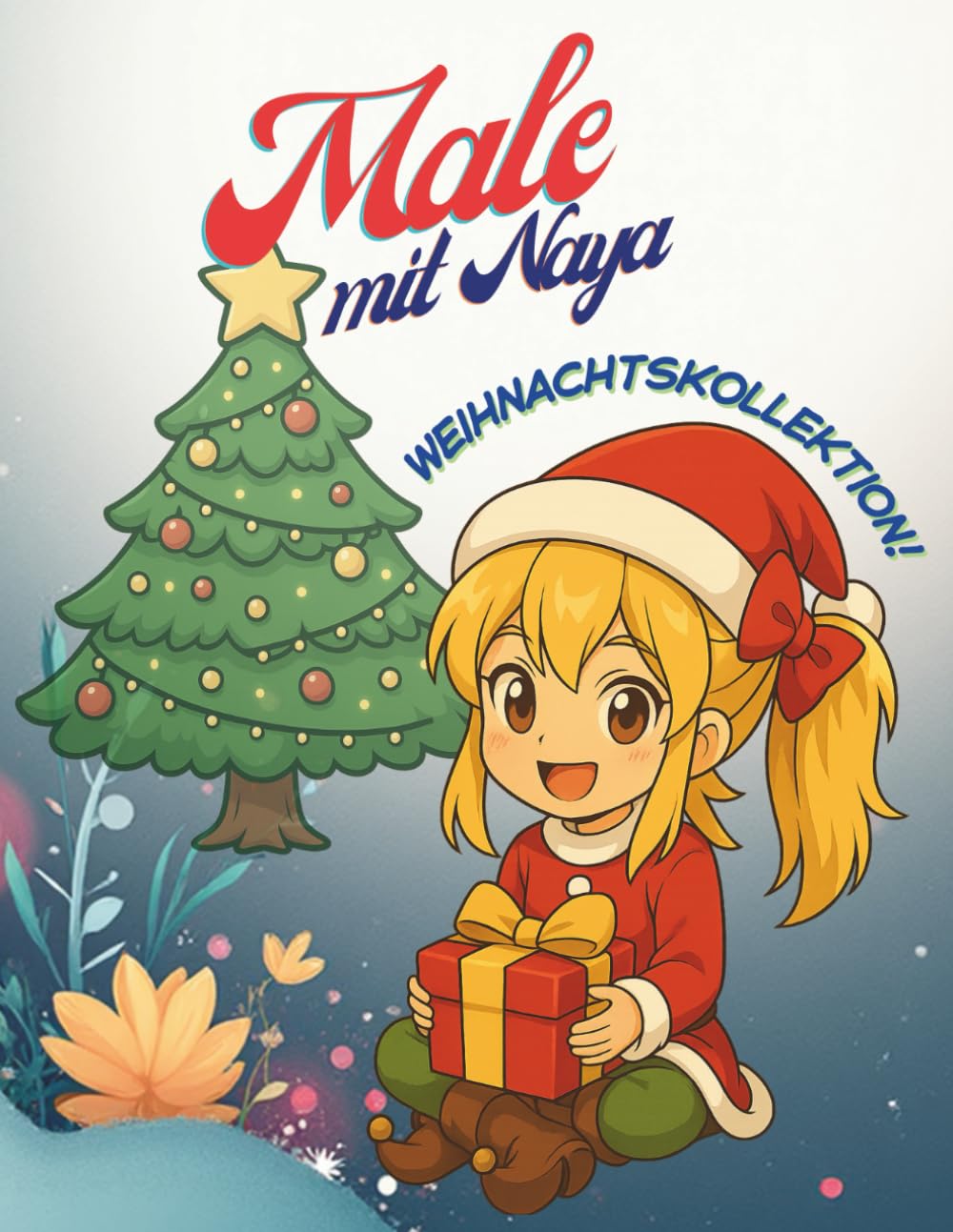 Male mit Naya – Weihnachtskollektion: Naya Ausmalbuch – Süße Weihnachtsszenen zum Ausmalen