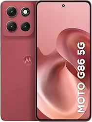 Smartphone Motorola Moto g86 5G - 256GB 24GB (8GB RAM+16GB Ram Boost) Tela 1.5K pOLED, 50MP Sony camera OIS Moto AI, videos em 4K, IP68 + IP69 - Vermelho