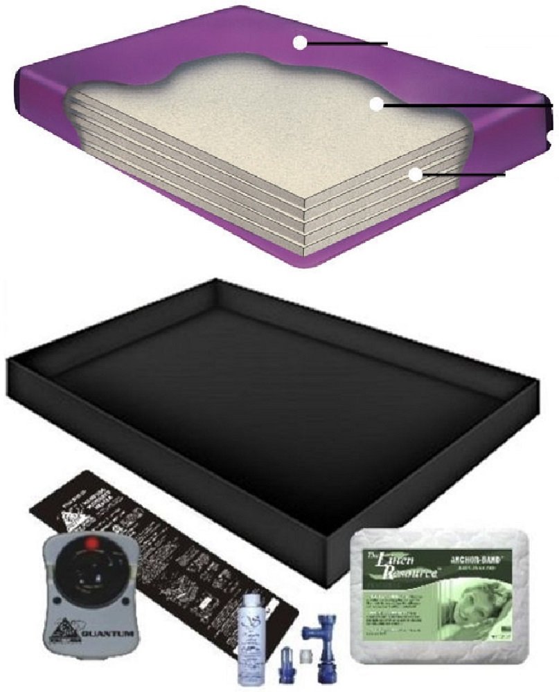 Boyd's 98% WAVELESS WATERBED Mattress/Liner/Heater/PAD/Fill Drain/Conditioner KIT (Queen 60x84 Tranq5B2)