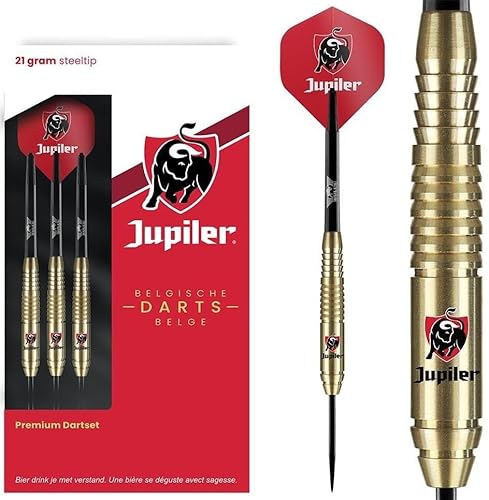 Jupiler Gold Brass Steel Tip Darts 22 g