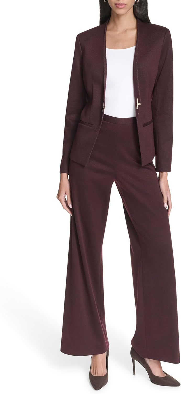 Halston Womens Blazer Gold Blazer - Image 3