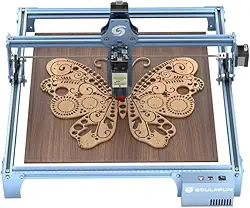 SCULPFUN S9 Máquina de Gravação a Laser 90W, Corte a Laser CNC, Gravação de Alta Precisão, Corte de Madeira de 15 mm, 410x420mm Área de Gravação