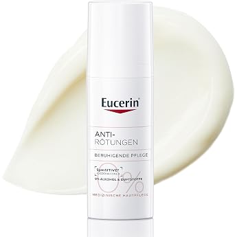 Eucerin Anti-Rose Trattamento Lenitivo Notte 50ml | Face cream relieves redness on sensitive skin, rosacea and couperose, wit
