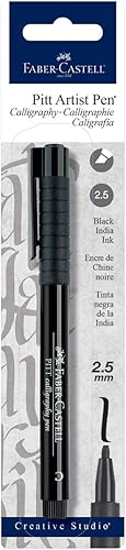 A.W. FABER CASTELL USA FC800073T FC800073 Pitt Caligrafía 0.079 in Blk Bc, Negro
