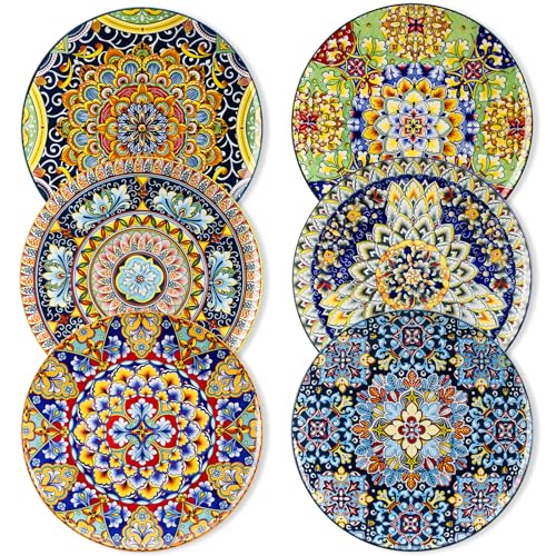 Image of vancasso Ceramic Dinner Plates Set of 6, 10.5 Inch, Microwave Safe