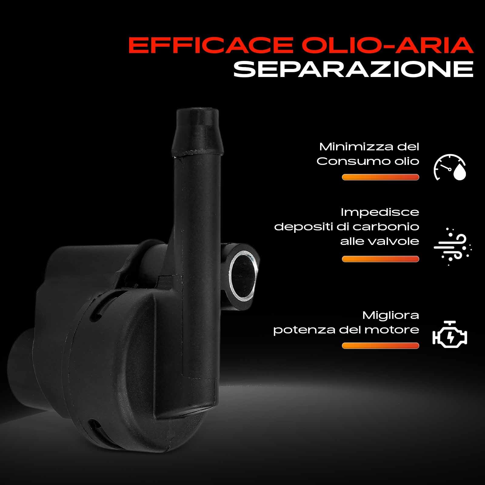 Frankberg Separatore Olio Sfiato del Basamento Compatibile con Golf IV 1J1 Polo 9A 9N B.o.r.a 1J2 A2 8Z0 Cordoba 6K1 6K2 6L2 Ibiza II 6K1 Replace# 036103175C