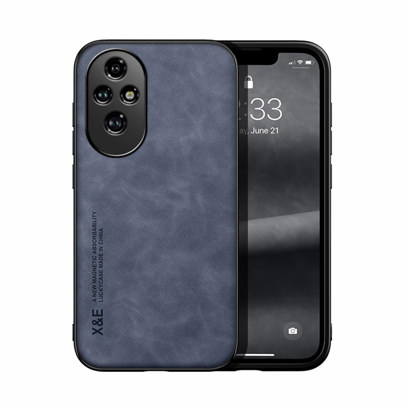 TIANCI Case For Honor 90, Skin Texture Is Non-Slip And Shockproof Phone Case, [Skin-Friendly PU Leather] [Ultra-Thin TPU] Cover For Honor 90 Black - View #11