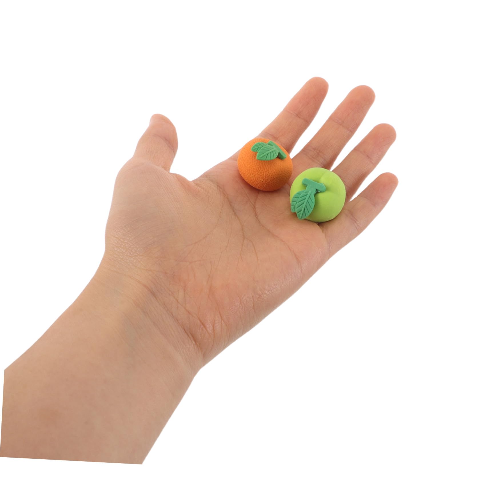 100 Stück Lebensmittel Radiergummis Für Schüler Radiergummis Mini Orangen Mini Apfel Dekorative Kleine Für