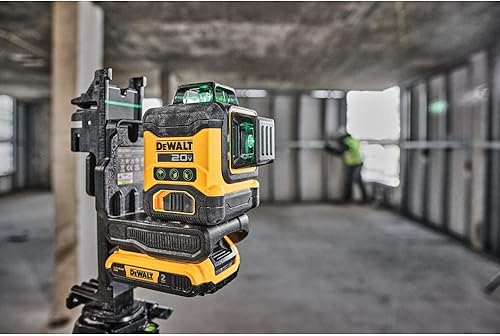 Miniatura 7 de DEWALT Kit de nivel láser de 20 V máximo, láser de línea cruzada, 3 x 360, verde (DCLE34031D1)