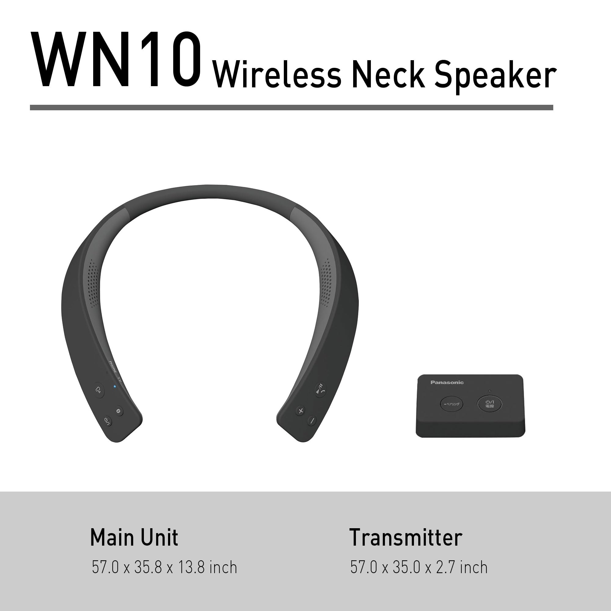 Panasonic WN10 Wireless Wearable TV Neck Speaker Review - Dettaglio