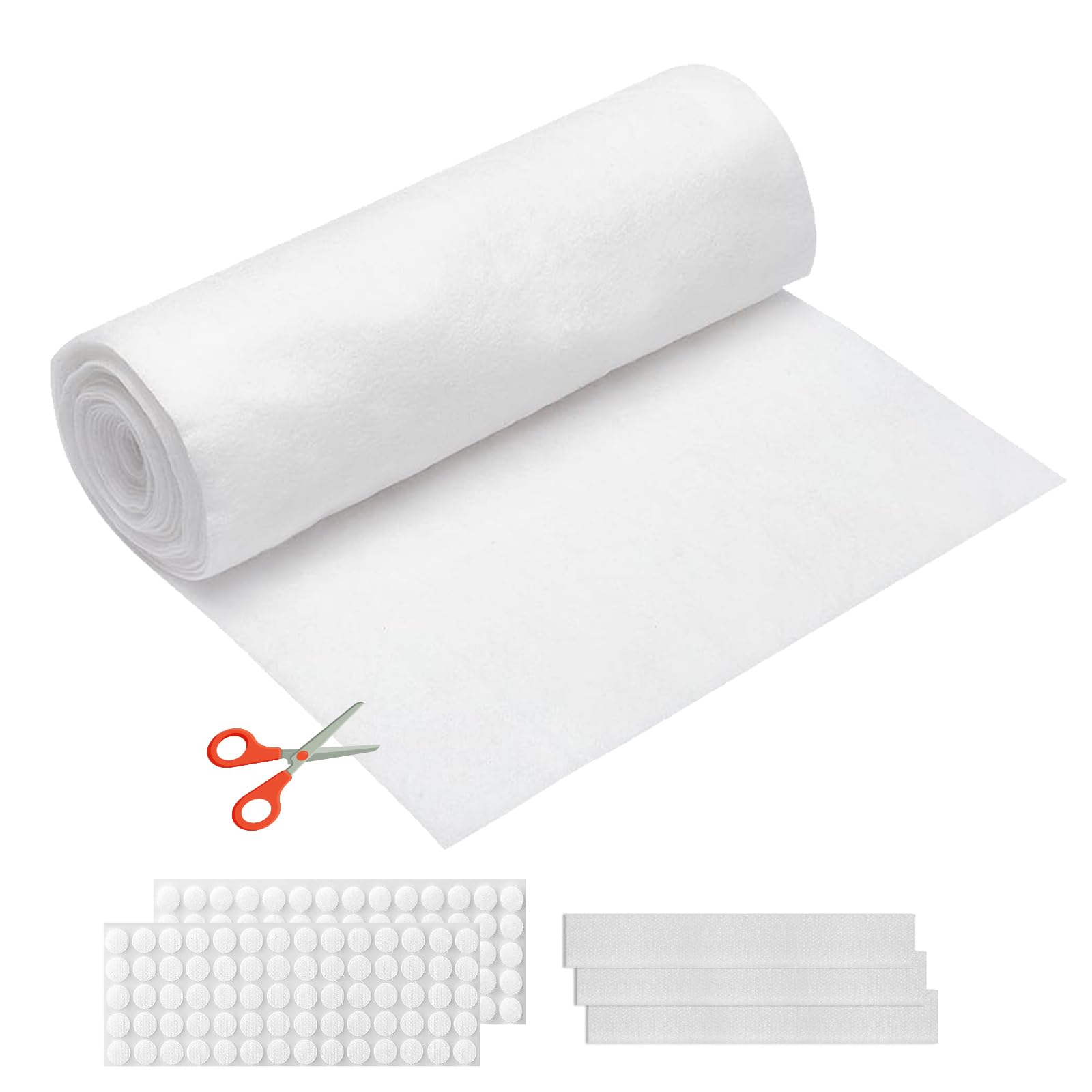 WAWINY MERV 13 Filter Material, 23 Ft² Cut to Fit Air Filters Electrostatic Media for Removes Dust and Pet Dander Pollen Mold Bacteria Smoke as Small as 0.3 Microns for Home AC HVAC Furnace