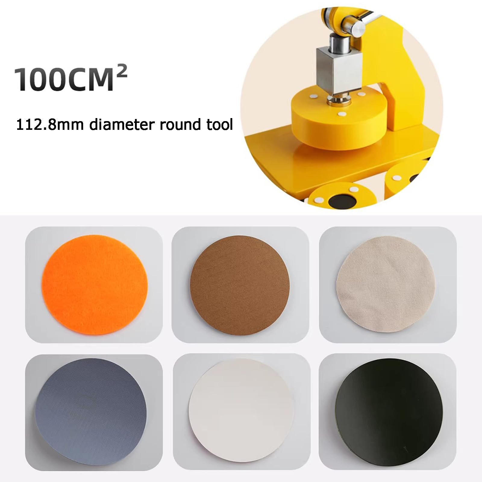Cuchillo De Muestreo De Tela, Instrumento Manual De Gramo para Alfombras Textiles, con Disco Estándar De 100 Cm Cuadrados, Muestreo De Precisión para Tela, Película