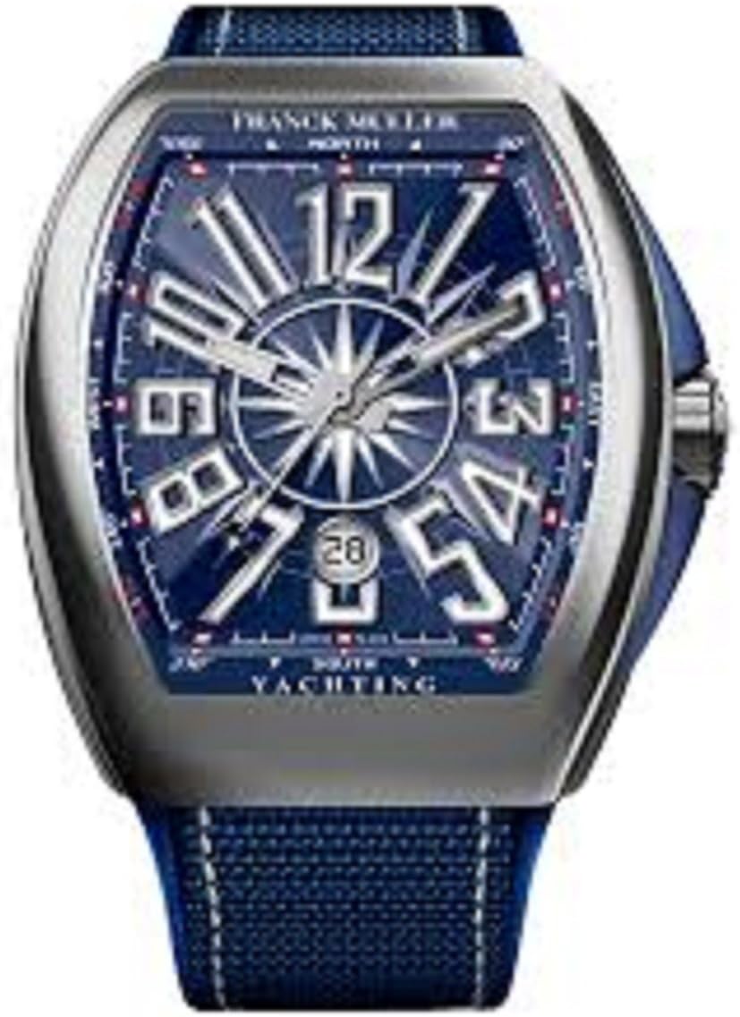 Vanguard Mens Automatic Date Blue Face Blue Rubber...