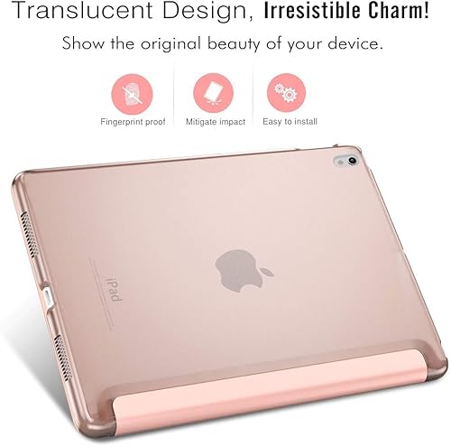 Miniatura 3 de Tapa protectora ultra delgada, ligera y ligera MoKo, con protector de policarbonato duro congelado para iPad Pro Parent de 9.7 pulgadas, 1-Oro Rosa
