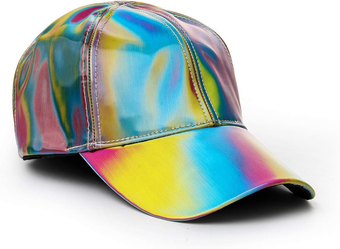 Back Future Baseball Cap Marty Rainbow Cosplay Snapback Hat (Multicoloured 1)
