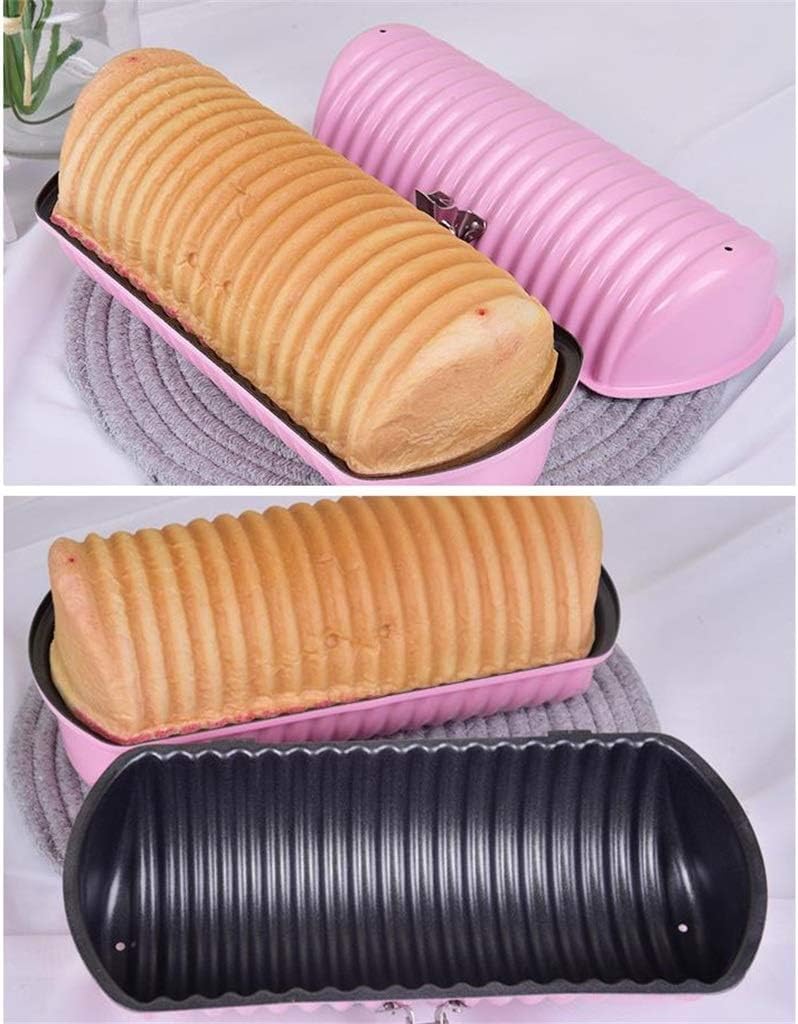 Molde para pan con tapa, molde antiadherente de acero al carbono, en forma de corazón y en forma de flor para tostadas, sándwiches y pasteles, resistente a la temperatura
