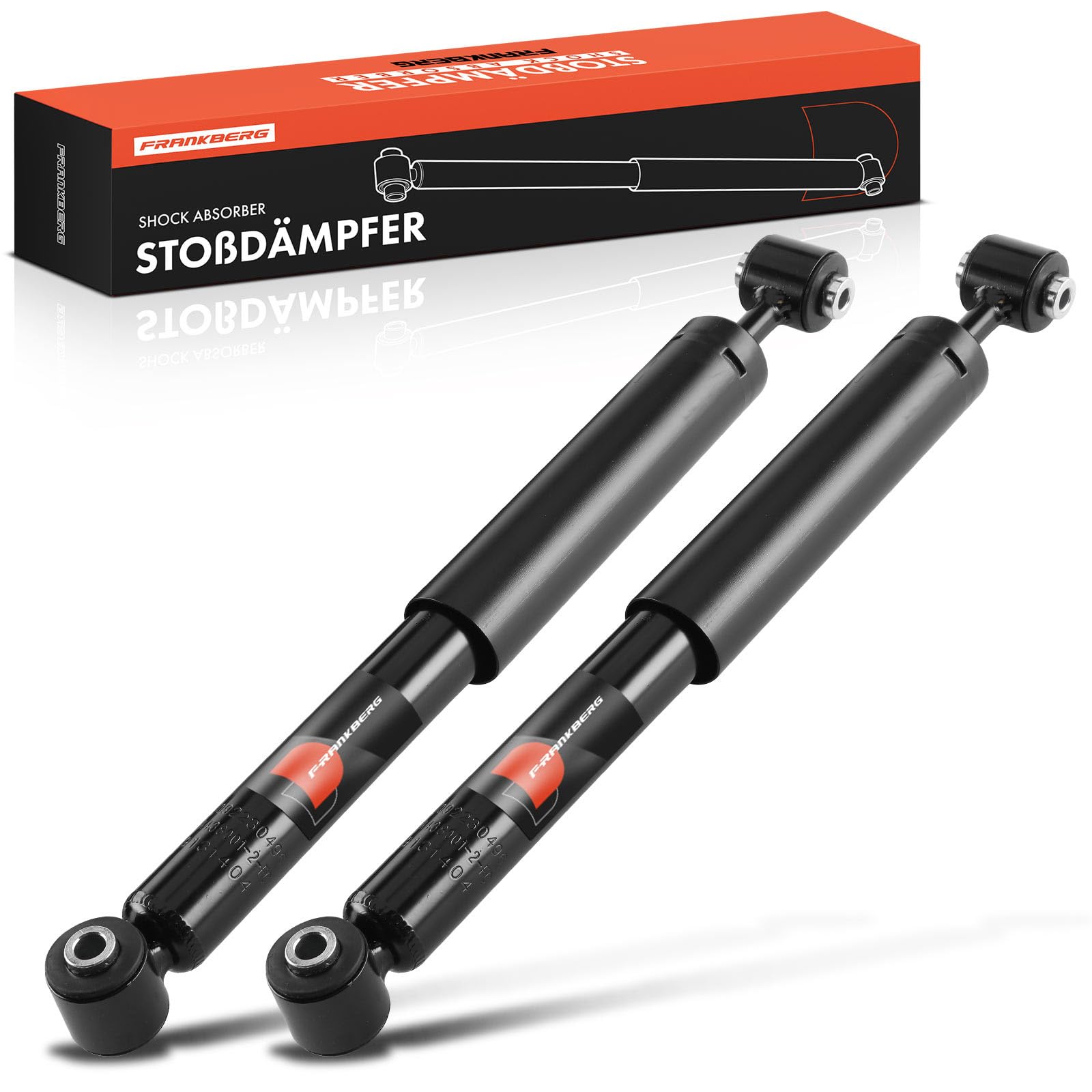 Frankberg 2x Ammortizzatori per sospensioni Ammortizzatori per telaio Posteriore sinistro destro 487mm Pressione del gas Compatibile con 2008 I CU C3 Aircross II 2C 2R C4 Cactus 3647912,3438001