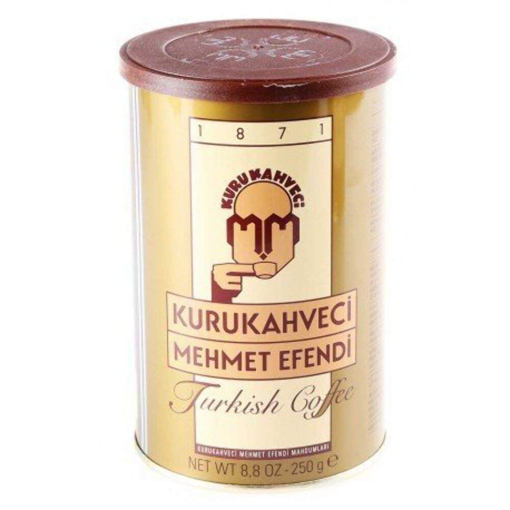 Mehmet Efendi Lot de 2 boîtes de café turc, 250 g.