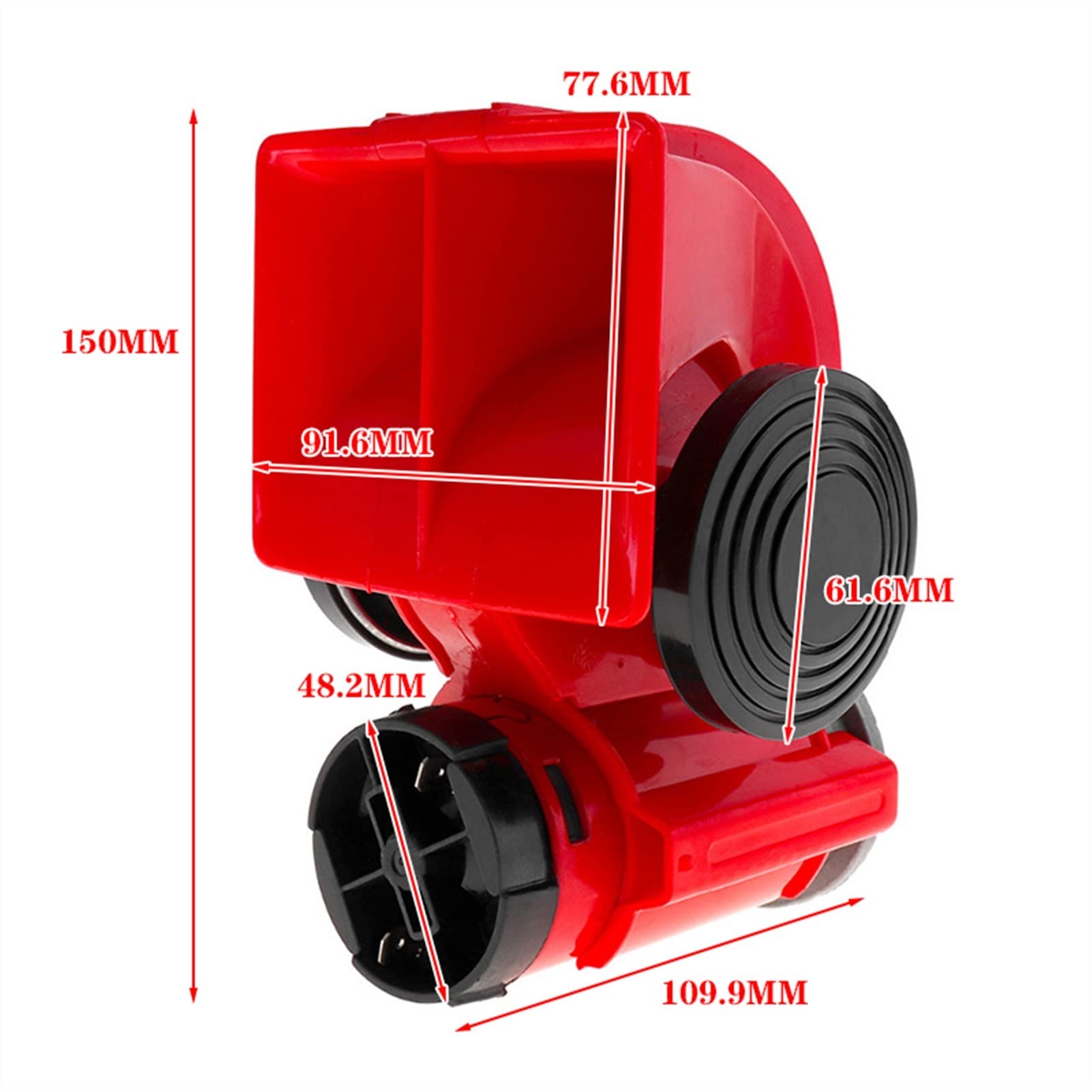 Uniwersalne zestawy 12 V Auto Twin Dual Tone Compact Air Horns Super głośny samochód ciężarowy ciężarówka SUV RV pociąg przyczepa kempingowa łódź dwukolorowe klaksony powietrzne do ciągnika