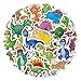 50 Stück Dino Stickers Aufkleber Dinosaurier für Kinder Junge, wasserdichte Vinyl Stickers Set für Wasserflaschen, Fahrrad, Roller, Helm, Notebook, Kindergeburtstag