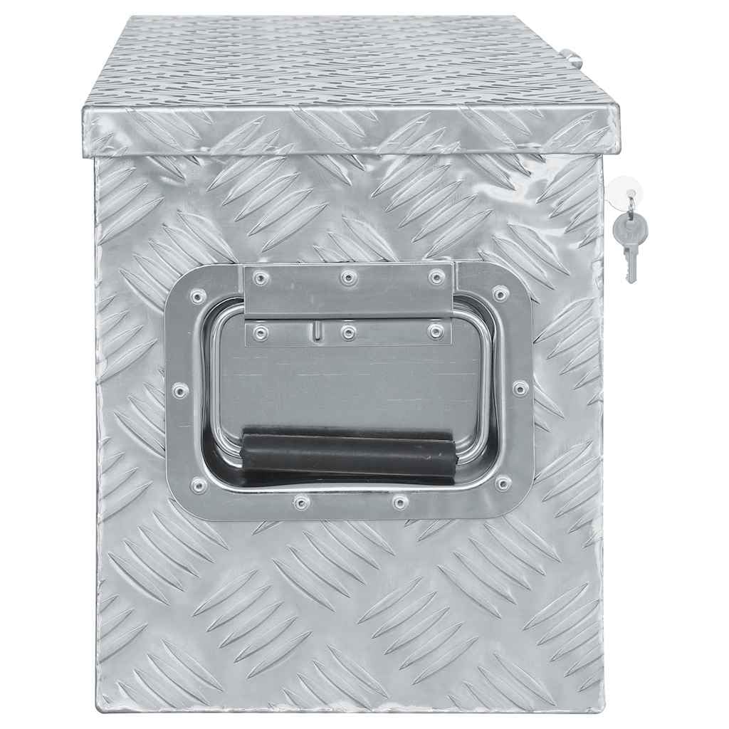 Genérico Caja de Aluminio 76,5x26,5x33 cm cm Plateada,Bricolaje,Accesorios de Bricolaje,Organización y Almacenamiento de Herramientas,Cajas de herramientas-142938