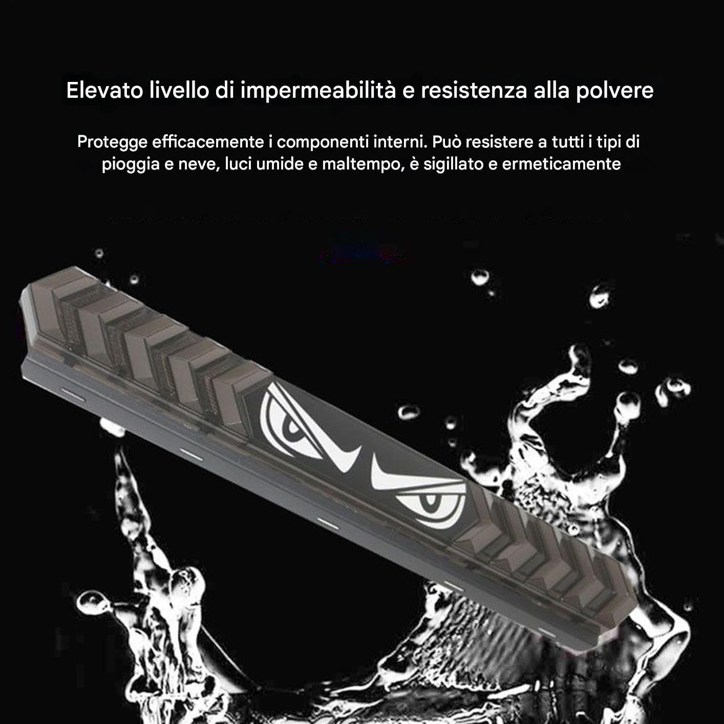 Tira de luz trasera LED,Tira LED Retrovisor - Indicadores Dirección Diseño Ojos Impermeable para Carreras Camping Construcción Transporte Guía | Tira LED Luz Trasera Offroad 4x4 Carreras Construcción Trabajo Diario Para Camión Coche SUV Pickup Remolque