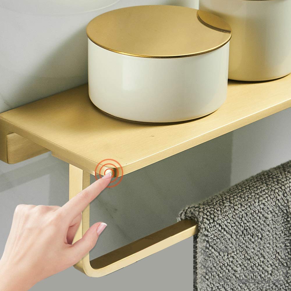 Soporte de brasier de aluminio, marco dorado duradero para una visualización segura, ideal para uso minorista y exposiciones