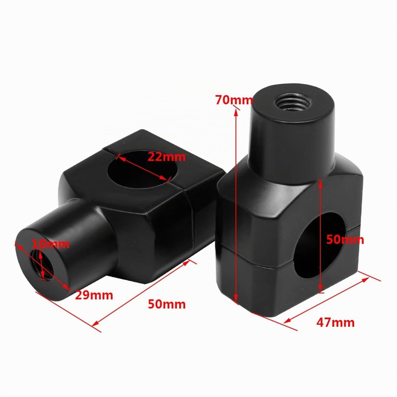 Moto Riser Per Kawasaki Per Cafe Per Moto Racer Morsetto Riser Manubrio Alluminio Universale Da 22 Mm 7/8" Manubrio Riser Morsetto