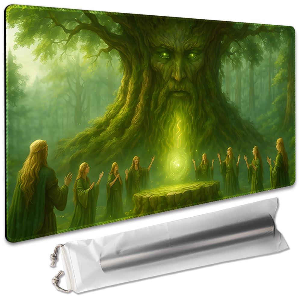 Board Game 14x24in MTG Playmat Compatible for OCG CCG RPG TCG Playmats (Summon The Tree Spirit) โ image 1