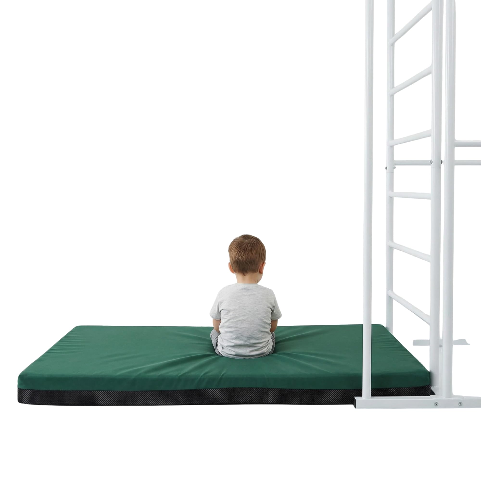 Non Slip Crash Mat For Gymnastics Bars Training Horizantel Bar Landing Crashing [135cm x 90cm x 8cm, Green]