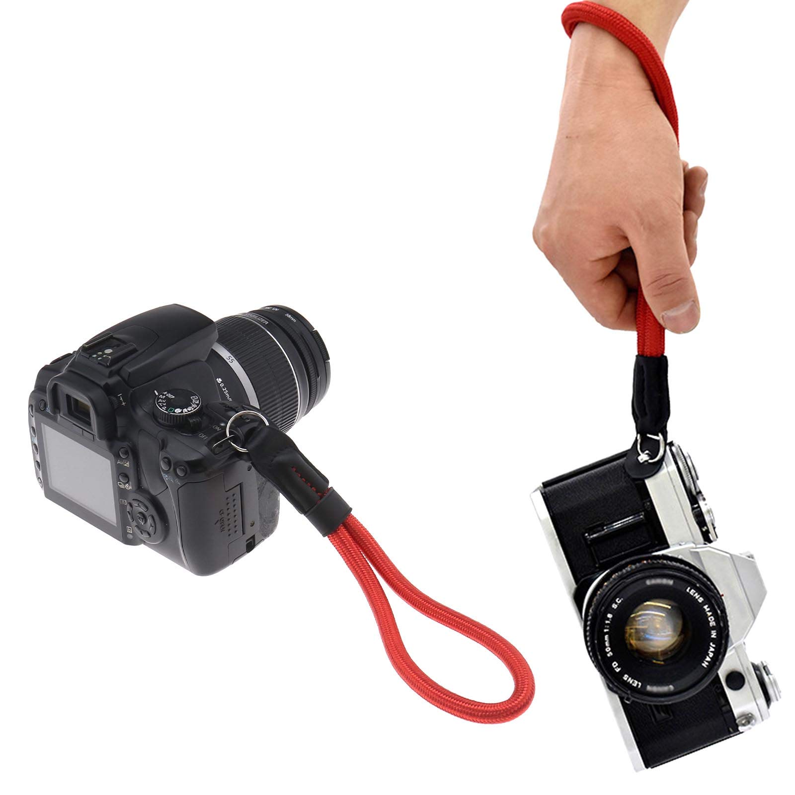 Sangle Poignet Appareil Photo Adaptout - Coton Vert Olive Vintage, Pour DSLR/hybride, Résistante 1500g, Marque Française - 11