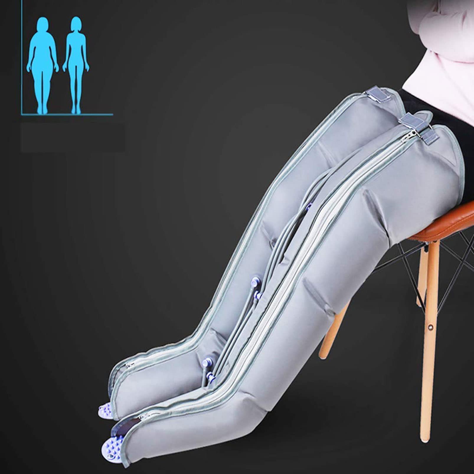 Massagegerät für Beine und Füße, Luftkompressions-Massagegerät Für Taille, Aufblasbares Massagegerät für Taillen-Bein-Lymphödem Zirkulation Entspannung Schmerzlinderung