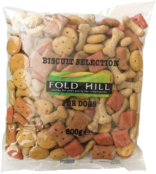 Fold Hill Dog Treats Biscuit Variety Selection Maintains Healthy Teeth & Gums 800g (1 Pack