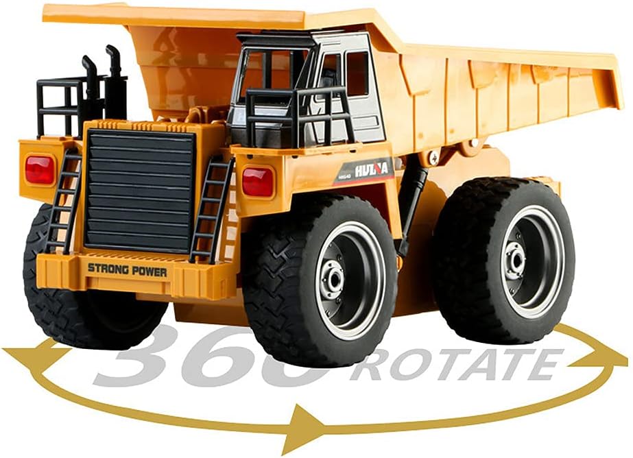 80% Off Discount Hitish Remote Control Dump Truck Toy 1/18 Scale 4WD Metal Cab RC Construction Truck 2.4G RC Dump Truck 6 Channel Construction Toy Vehicle with LED Light for Kids 8,9,10,11 Year Old and Up