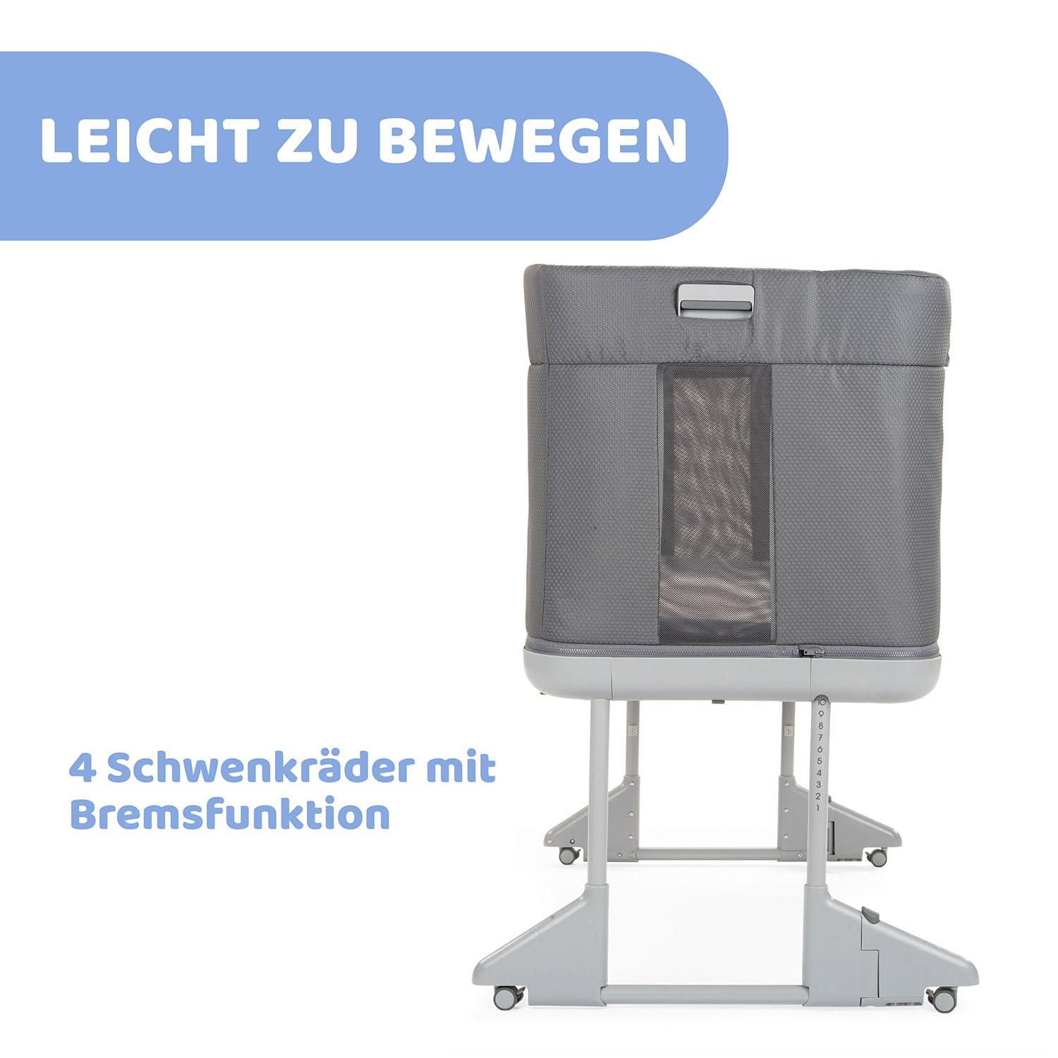 Chicco Next2Me Forever 3-in-1 Babybett für Neugeborene bis 4 Jahre, verstellbare Höhe, inklusive Matratze