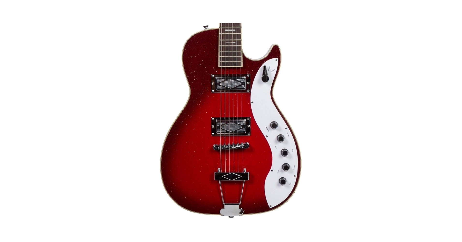 Amazon.com: Silvertone 1423 Red Silver Flake Burst : Musical