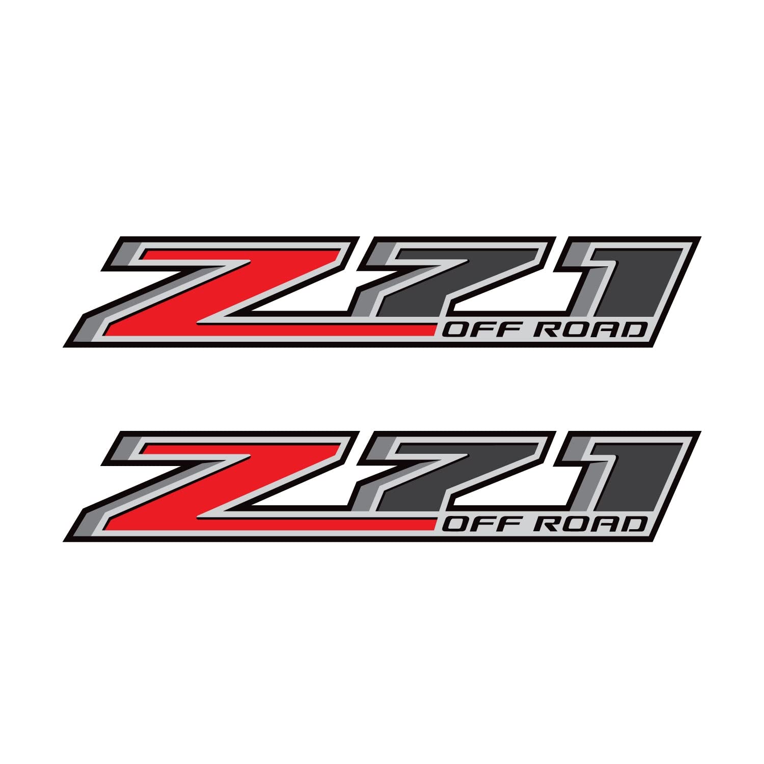 Chevy Silverado Z71 Offroad Truck Stickers Decals - 2014-2018 Bedside (Set of 2)