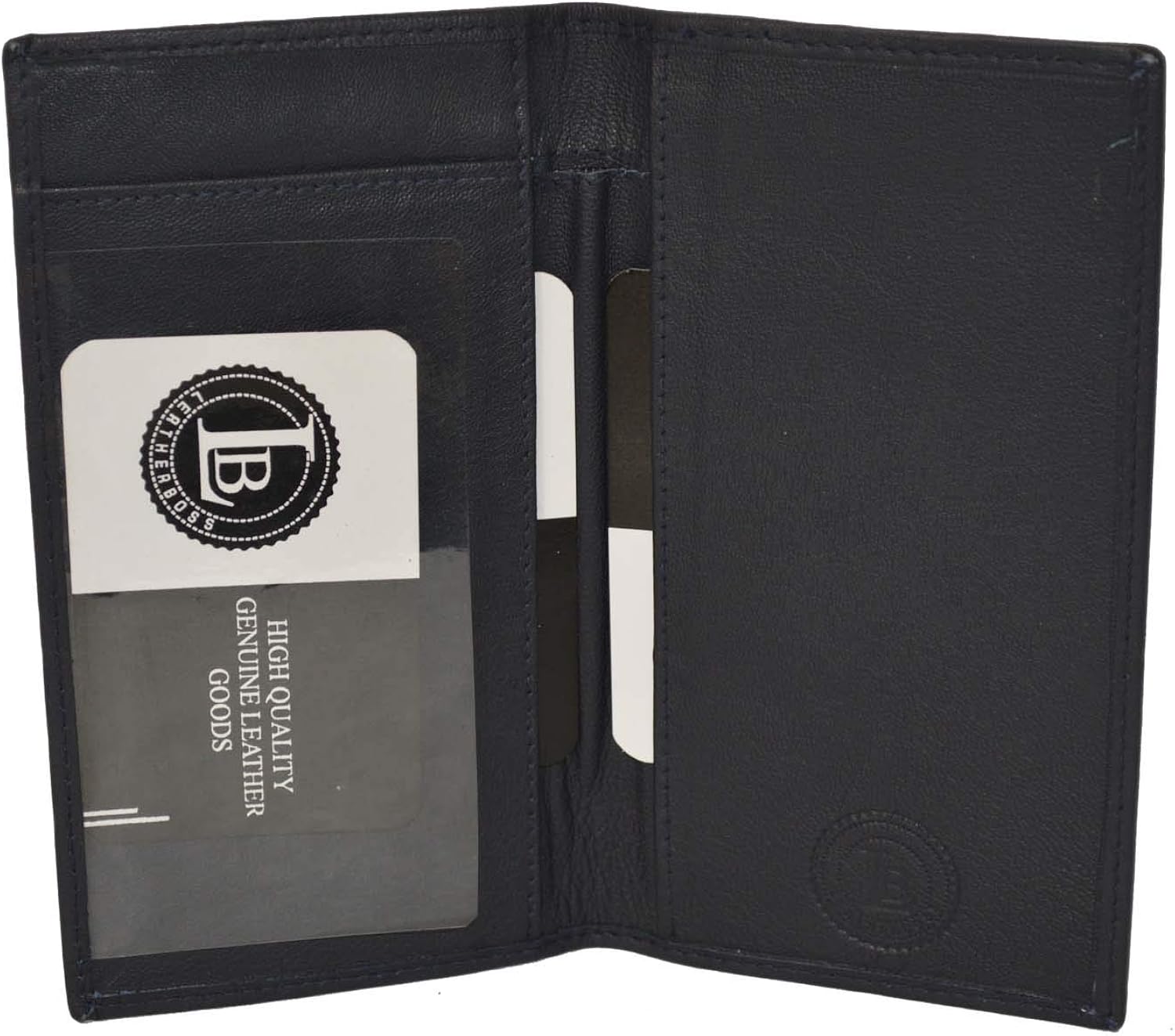 LeatherBoss Plain Checkbook Cover