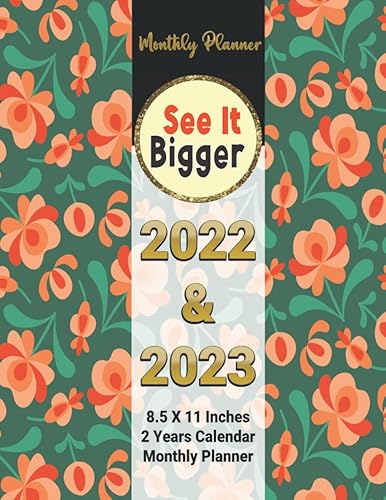 PLAN AHEAD See It Bigger Planner 2022-2023 Monthly Planner With Tabs: 2 Year Monthly Calendar and Organizer Planner Featuring Federal Holidays and ... Monthly Calendar Large Schedule Organizer.