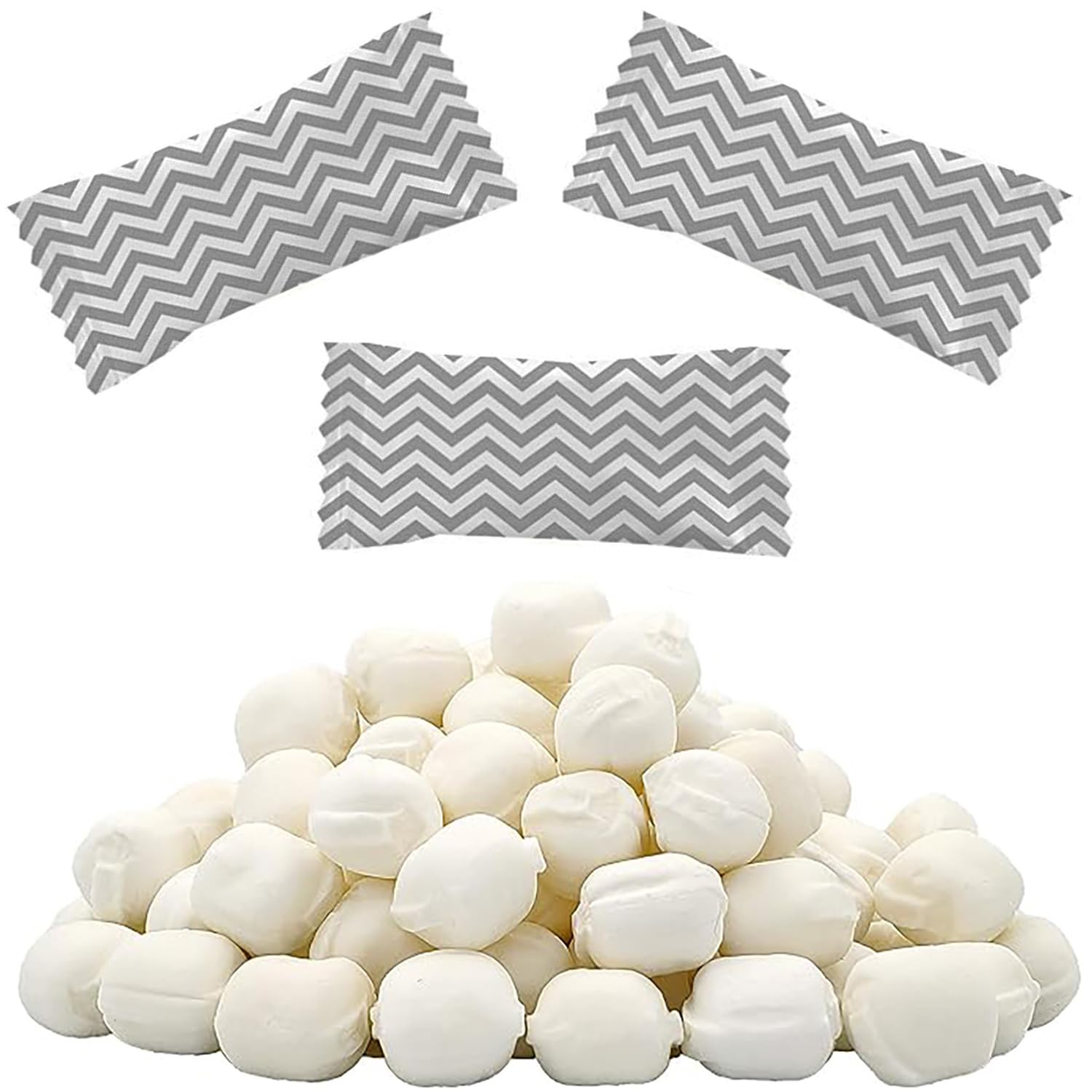 The Dreidel Company Chevron Metallic Silver Buttermints, Mint Candies, After Dinner Mints, Butter Mint Candy, Fat-Free, Kosher Certified, Individually