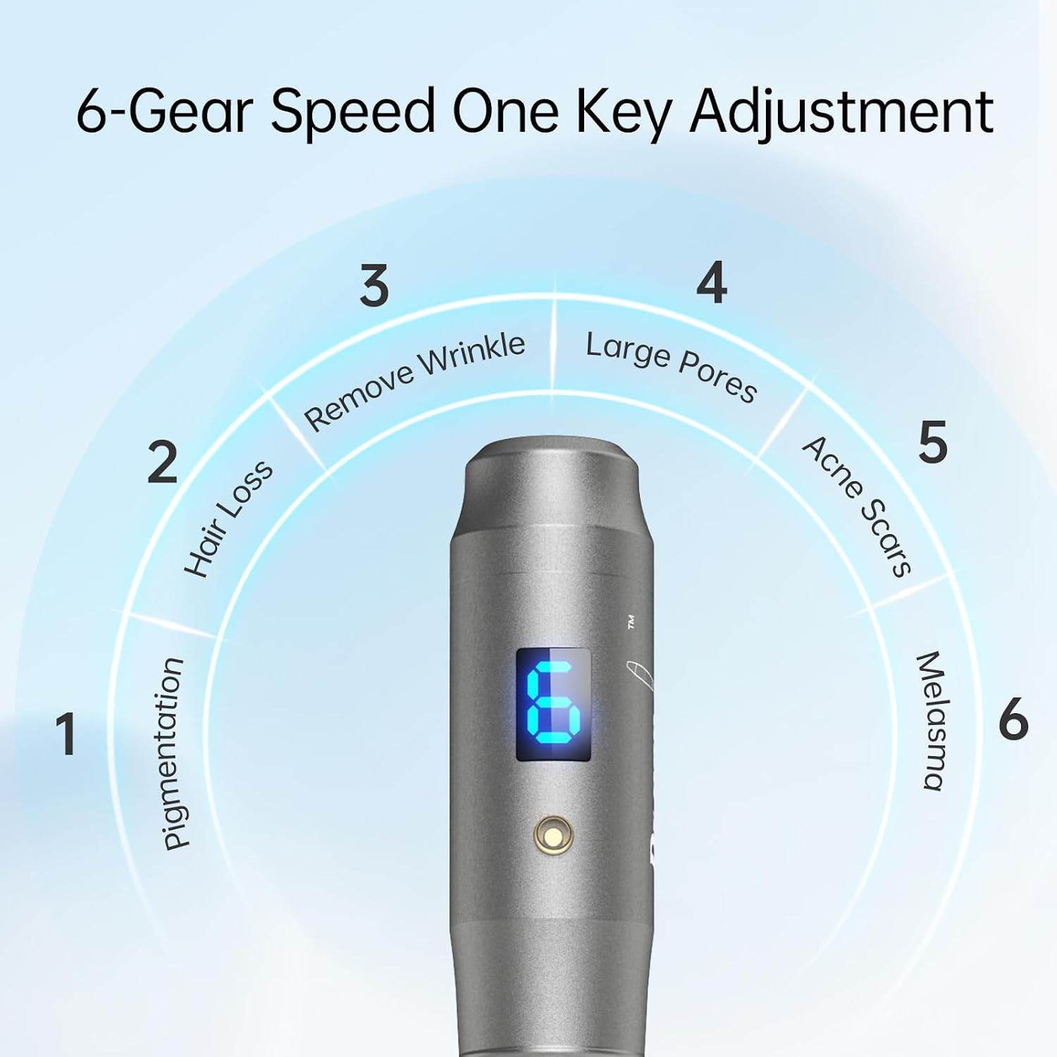 Dr.Pen M8 Microneedling Pen Wireless Micro Needling Devices Hautpflege Tool Kit für Anti-Aging Akne Narben Falten mit 10 Stück Nano Round Patronen
