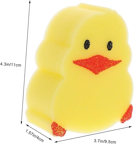Cute Chick Bath Sponge | Ergonomic Baby Body Scrubber