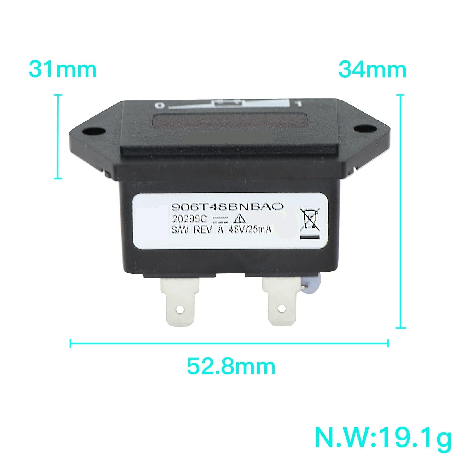 5 sztuk wózków golfowych LED wskaźnik naładowania baterii 48 V miernik mocy 101814201