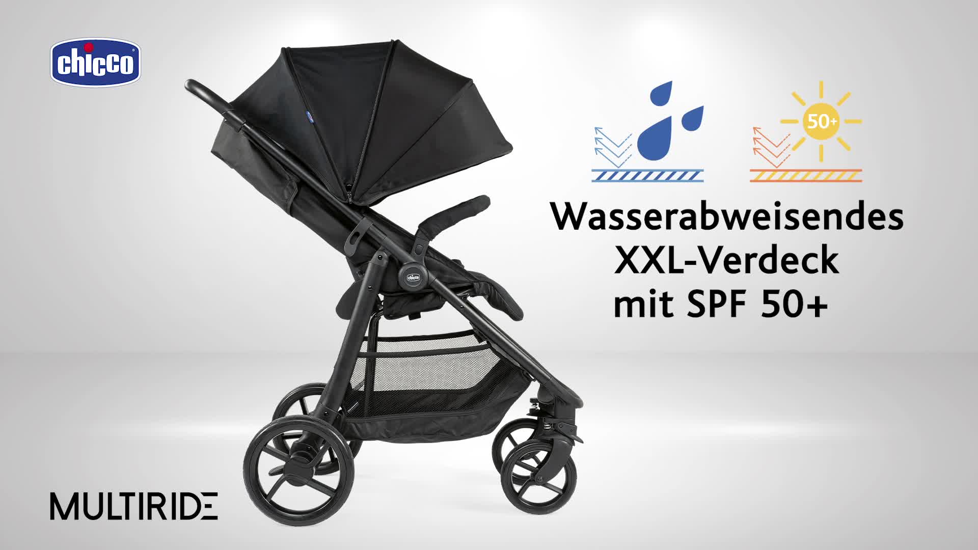 Chicco Multiride Off Road Kinderwagen von 0 Monaten bis 22 kg, Kompakter  Kinderwagen, mit Pannensicheren Rädern, Schlafposition, Ein-Hand-Faltung,  Sonnenverdeck und Regenschutz : Amazon.de: Baby